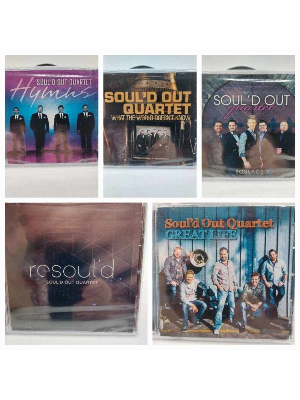 Soul'd Out Quartet CDs NEW Southern Gospel Christian Lot Of 5